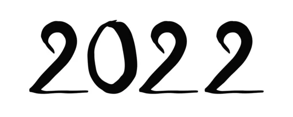 2022 ยนหม วยม าหร ใหม ใหม ของเส วเลขอ กษรบนพ นหล — ภาพเวกเตอร์สต็อก