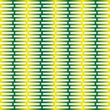 Dikey çizgiler. Yeşil sarı çizgiler. Kalın parlak Vektör dokusu. Tekrarlanabilir kusursuz motif. EPS 10.