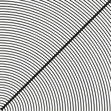 Eşmerkezli çizgiler. Geometrik çember parçası. Soyut Vektör grafiği. Çapraz bölme şekli. EPS 10.