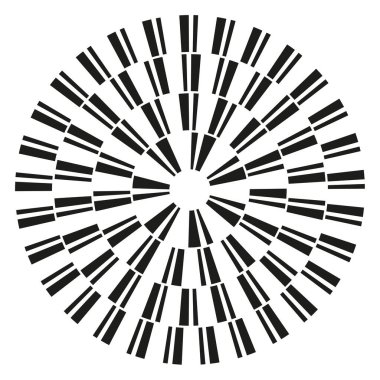 Radyal çizgili desen. Dinamik güneş patlaması etkisi. Geometrik Vektör tasarımı. Soyut patlama grafiği. EPS 10.
