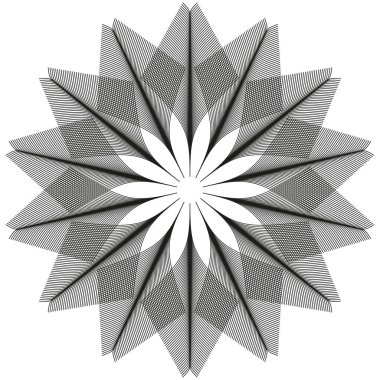 Radyal yıldız yapısı. Geometrik çizgi deseni. Dinamik Vektör şekli. Soyut patlama grafiği. EPS 10.