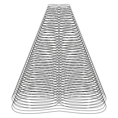 Sofistike dalga biçimi kalıpları. Gelişmiş kıvrımlı vektör. Gelişmiş teknik şekiller. Sofistike estetik yapılar. EPS 10.