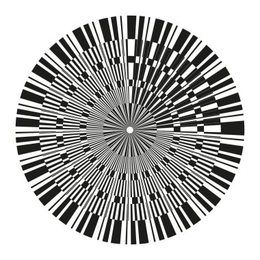 Sıradışı geometrik kare. Sofistike doğrusal yapı. Monokromatik Vektörel çerçeveler. Minimalist kare grafikleri. EPS 10.