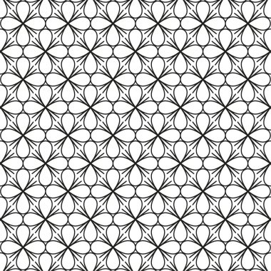 Çiçeksel geometrik desen. Zarif çiçek dokusu. Beyaz soyut Vektör. Kusursuz çiçek dizaynı. EPS 10.