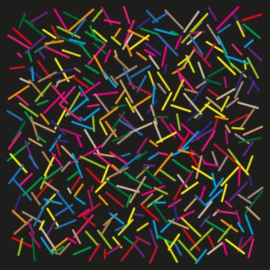 Renkli vuruş kalıpları. Canlı Vektör çubukları. Dağınık kaotik elementler. Profesyonel koyu arka plan yüzeyi. EPS 10.