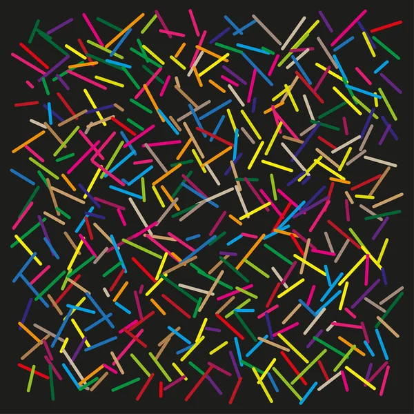 Renkli vuruş kalıpları. Canlı Vektör çubukları. Dağınık kaotik elementler. Profesyonel koyu arka plan yüzeyi. EPS 10.