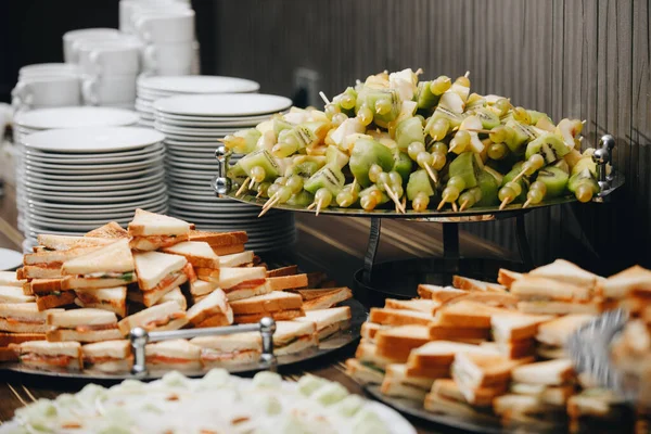 Krásně zdobené catering — Stock fotografie