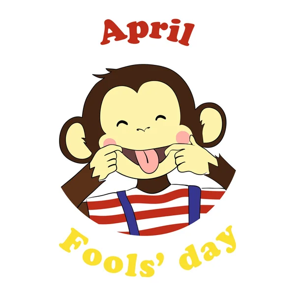 1 kwietnia fools day. Ikona kreskówka wektor. — Wektor stockowy