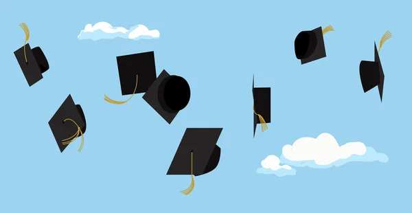 Graduation ceremony. Student celebration. Vector. Stock Vector