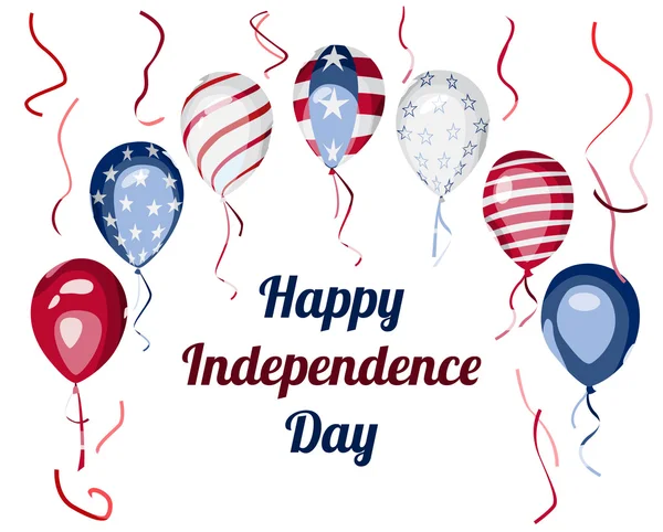 USA Independence Day design vettoriale celebrazione — Vettoriale Stock