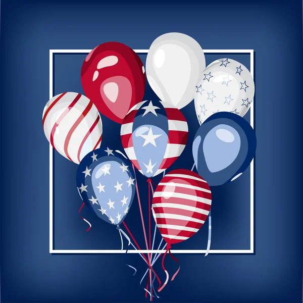 USA national holiday celebration vector design — Stock Vector