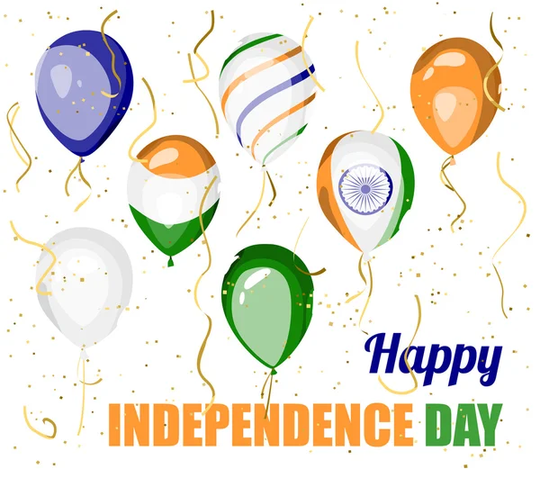 Feliz dia da independência da Índia design vetorial — Vetor de Stock