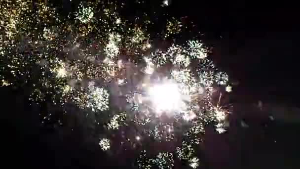 Feux d'artifice à la plage, France — Video