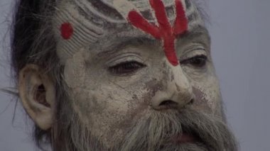 Sadhus Varanassi, Ganj, kenarlarını Uttar Pradesh Hindistan devlet bakın