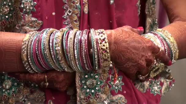 Ceremonia de boda en Rajastán, India — Vídeo de stock