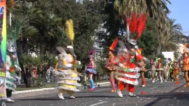 Karneval von Nice, Frankreich — Stockvideo