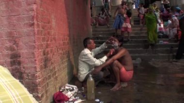 Kalküta'nın ghats üzerinde Berberler