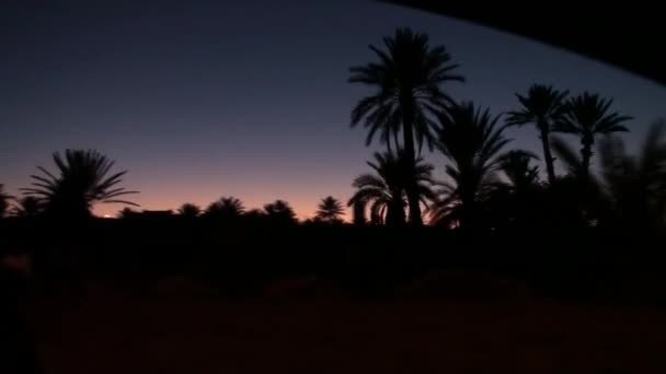 モロッコの砂漠の道路 — ストック動画