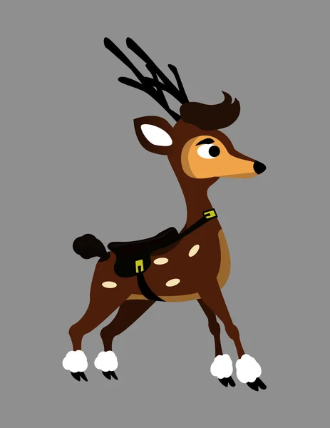 Cute funny deer — Stock Vector