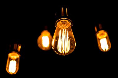 Retro tarzı aydınlatma ampul dekor