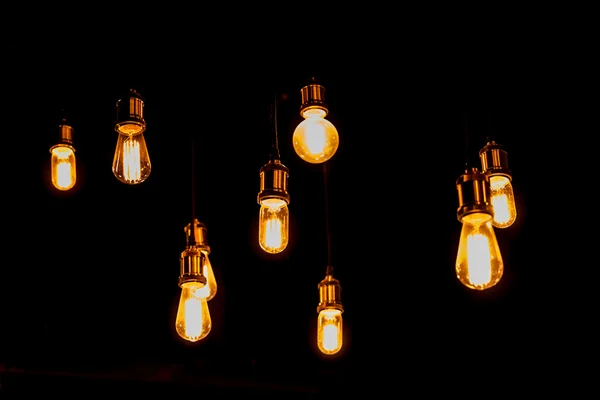 Retro style lighting bulb decor — Stock Photo, Image