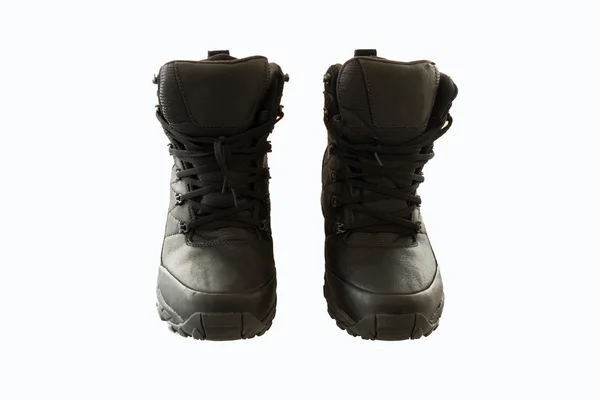 Black snow boot isolate — Stock Photo, Image