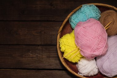 El yapımı için renkli iplik