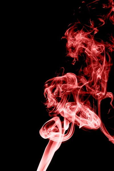Cor fumaça no fundo preto — Fotografia de Stock