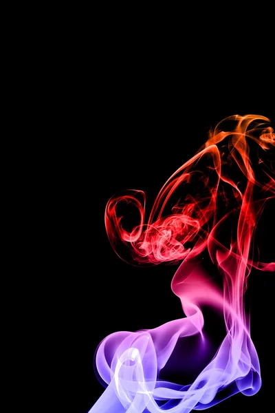 Color smoke on black background — Stock Photo, Image