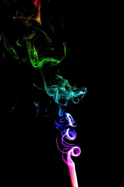 Color smoke on black background — Stock Photo, Image