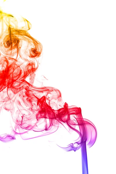 Color smoke on white background — Stock Photo, Image