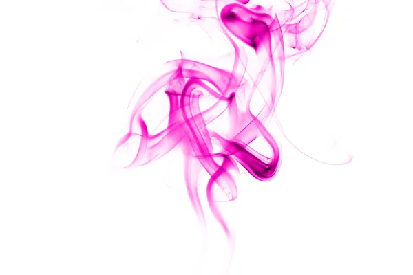 Abstract pink smoke on white background — Stock Photo, Image