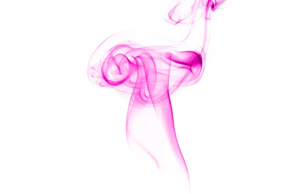 Abstract pink smoke on white background — Stock Photo, Image