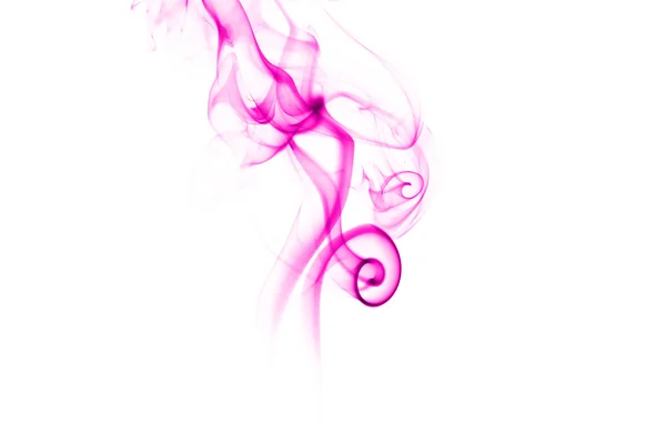 Abstract pink smoke on white background — Stock Photo, Image