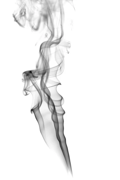 Absztrakt fekete füst fehér háttér — Stock Fotó