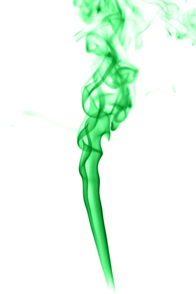 추상 녹색 흰색 배경 연기 — 스톡 사진