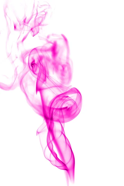 Abstract pink smoke on white background — Stock Photo, Image