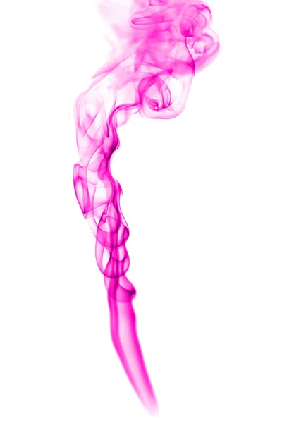 Absztrakt rózsaszínű füsttel, fehér háttér — Stock Fotó