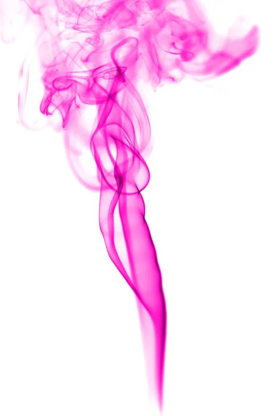 Abstract pink smoke on white background — Stock Photo, Image