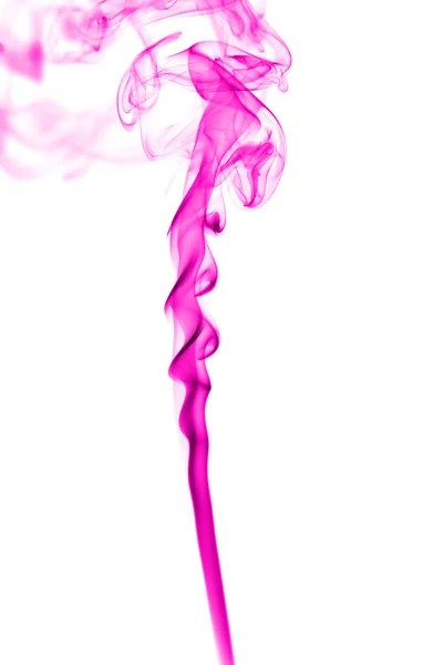 Абстрактний рожевий дим на білому тлі — стокове фото
