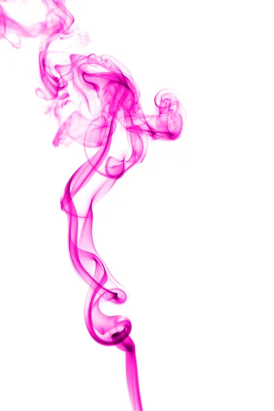 Abstrakter rosa Rauch auf weißem Hintergrund — Stockfoto