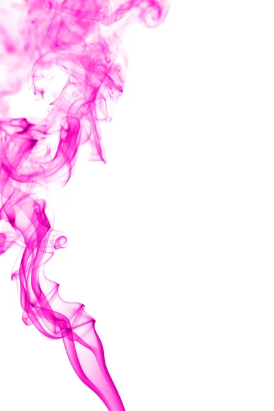 Абстрактний рожевий дим на білому тлі — стокове фото