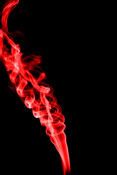 Abstract red smoke on black background — Stock Photo, Image