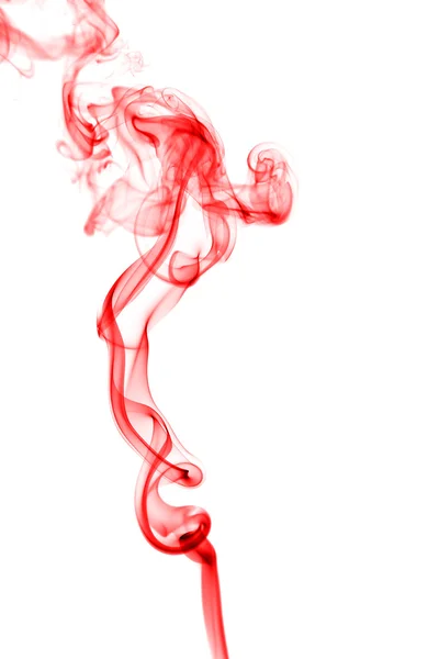 白地に赤い煙 — ストック写真