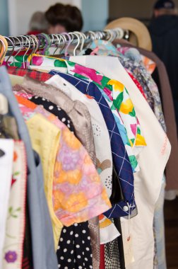 İngiltere, Morecambe, 08/16/2015, Vintage elbise ikinci el demiryolu, deniz hafta sonu tarafından Vintage Midland Hotel.