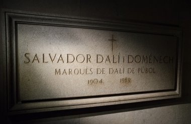 Figueres, İspanya - 04/11/2014, Salvador Dali Figueres İspanya ünlü sanatçı ve ressamlar kabirde.