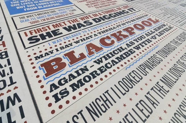 Komedi halı blackpool lancashire İngiltere'de