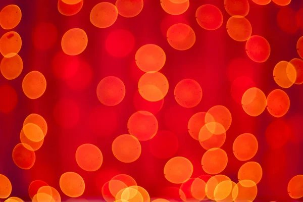 Absztrakt Homályos Bokeh Fények Piros Háttérrel Karácsonyi Újévi Ünnepek Fény — Stock Fotó