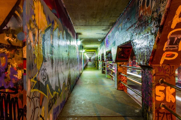 Graffiti on the walls of Krog Street Tunnel in Atlanta, Georgia — Stock Photo, Image