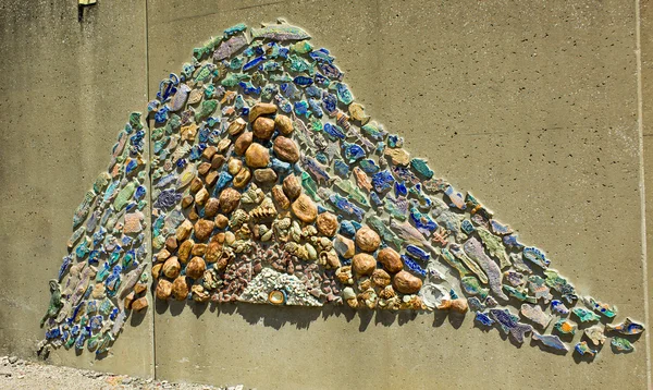 Felsen an einer Wand in Saint Louis, mo — Stockfoto